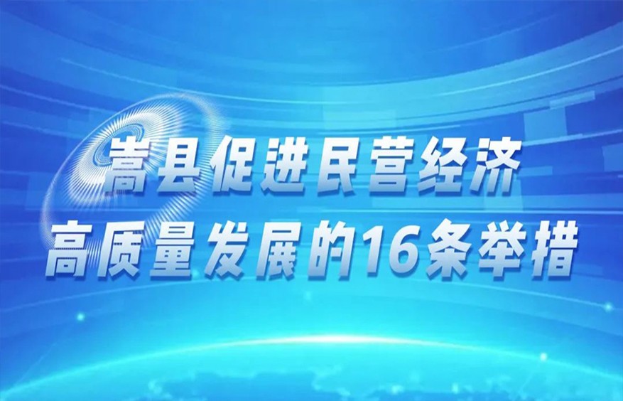 嵩县招商引资助贤促进民营经济高质量发展的16条举措政策图解